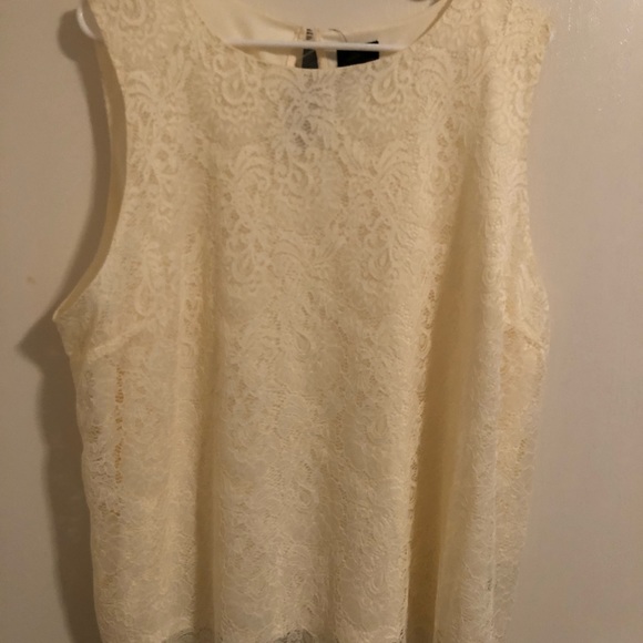 NWT Worthington sleeveless Lace blouse - Picture 1 of 5